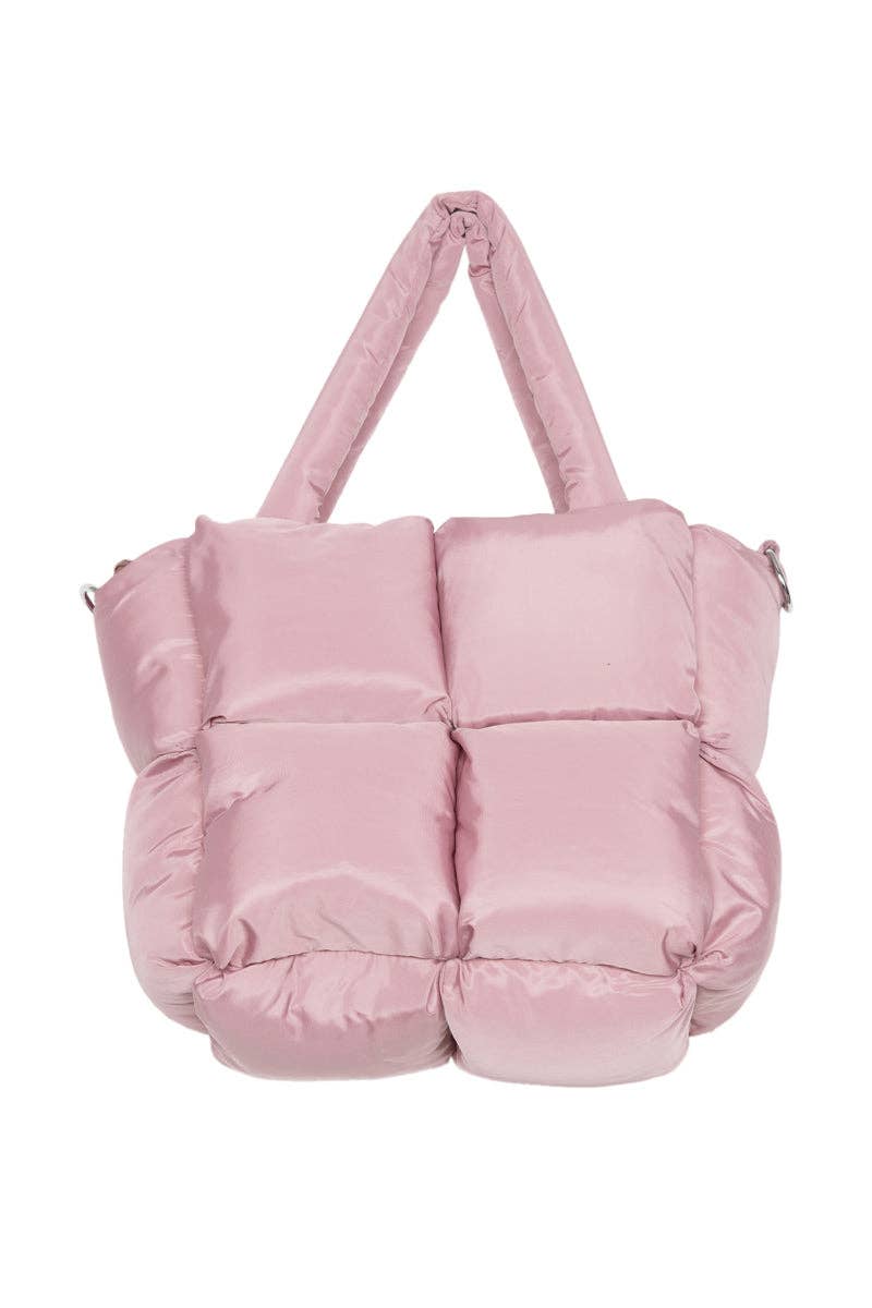 Mauve Mini Puffer Tote
