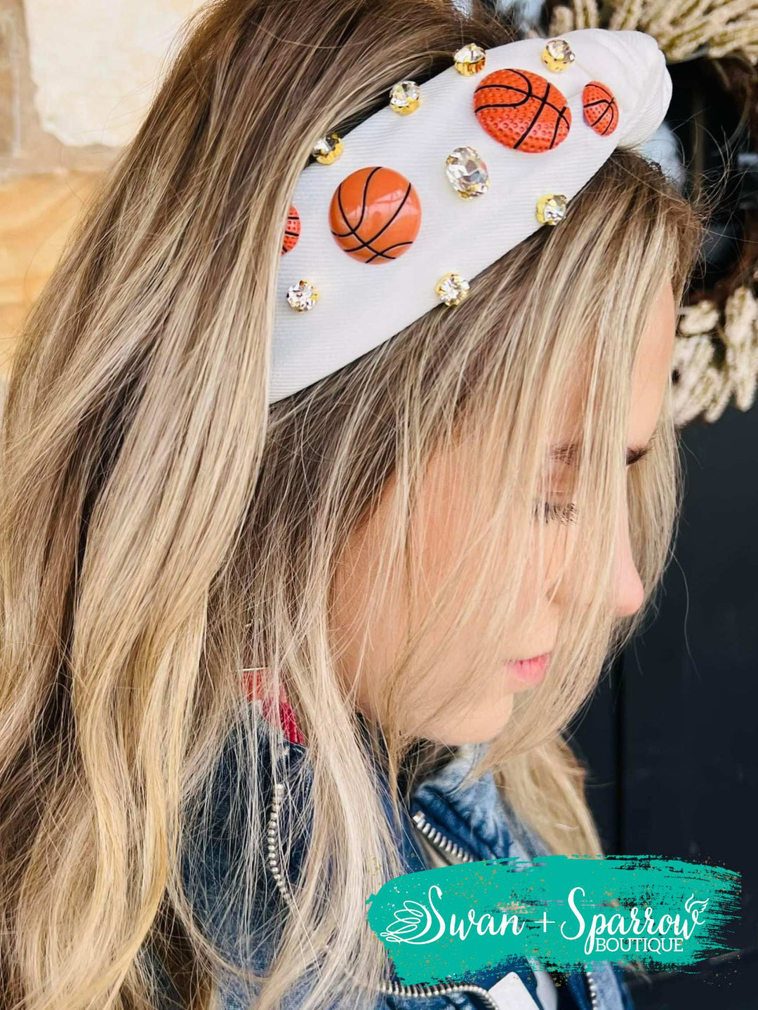 Basketball Bejeweled Headbands