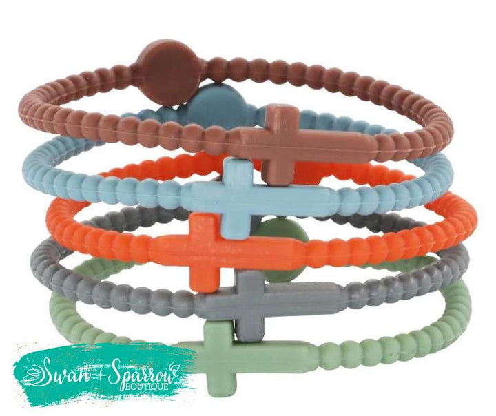 Silicone Cross Bracelets