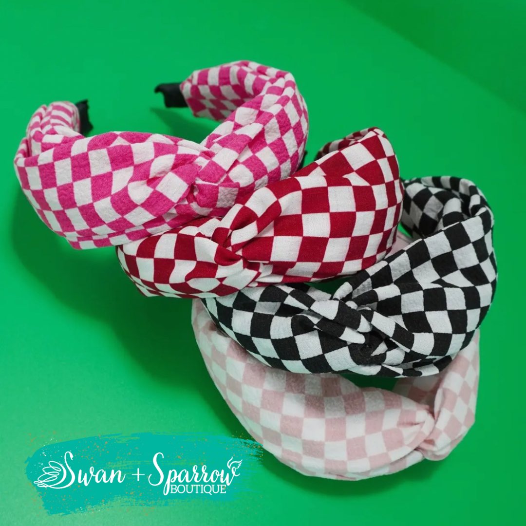 Knotted Checker Headband