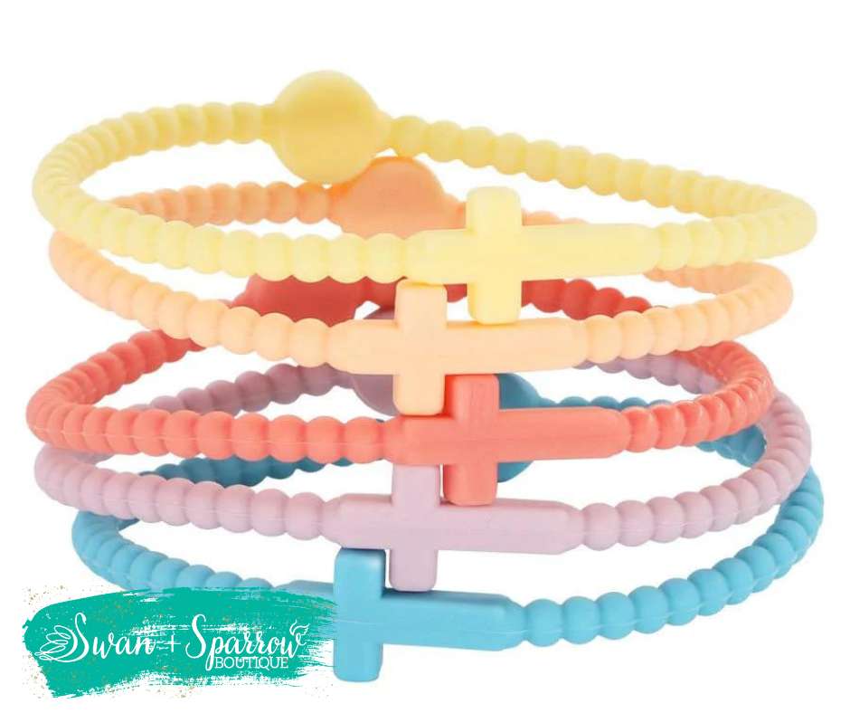 Silicone Cross Bracelets