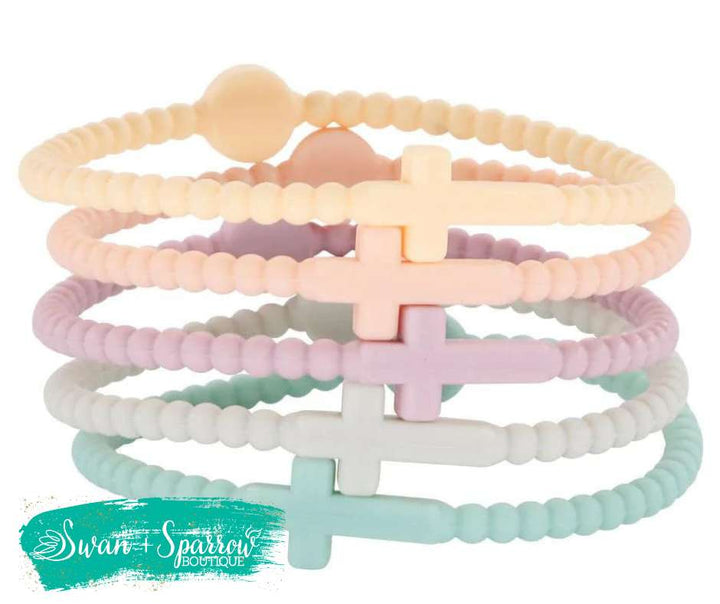 Silicone Cross Bracelets