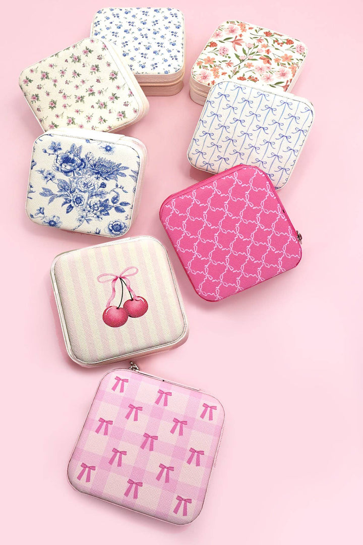 DESIGNED JEWELRY ORGANIZER TRAVEL BOX CASE