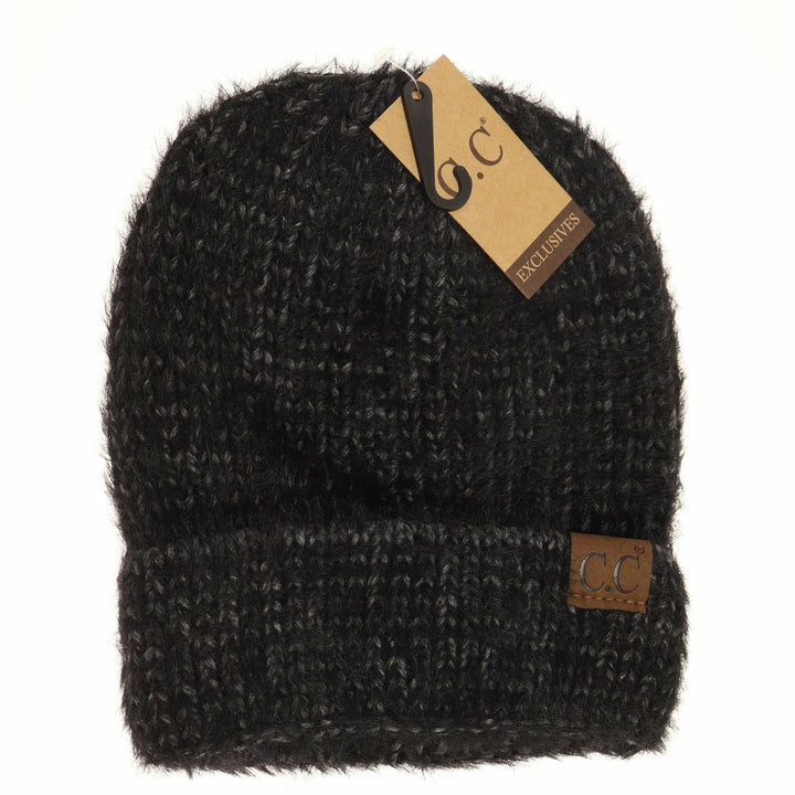 Fuzzy Two Tone Beanie HAT1918