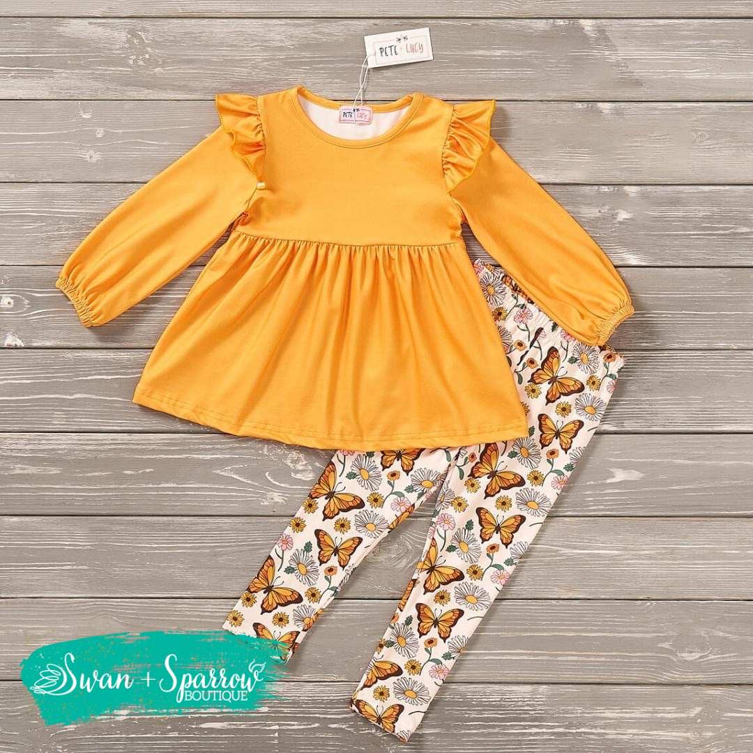 Everly Butterfly Pant Set
