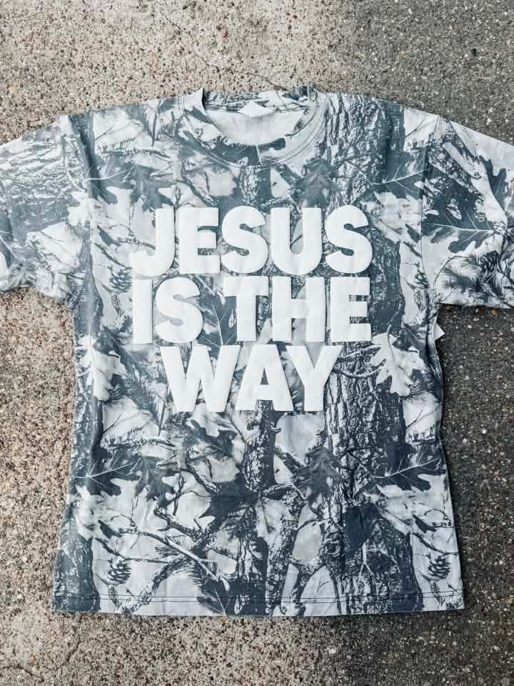 Jesus is the Way Camo Tee