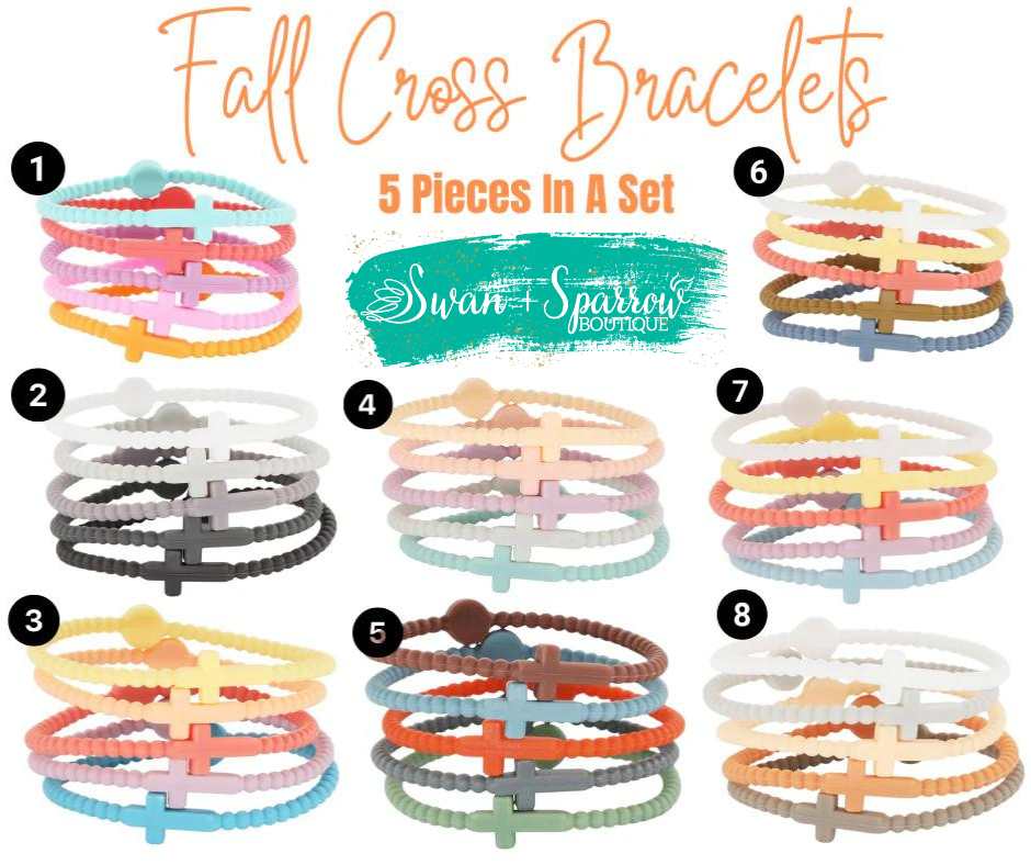 Silicone Cross Bracelets