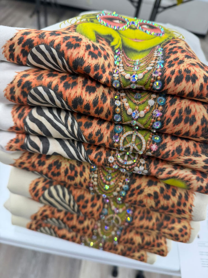 Embellished Miss Glitzy Glam Graphic with Gem Details