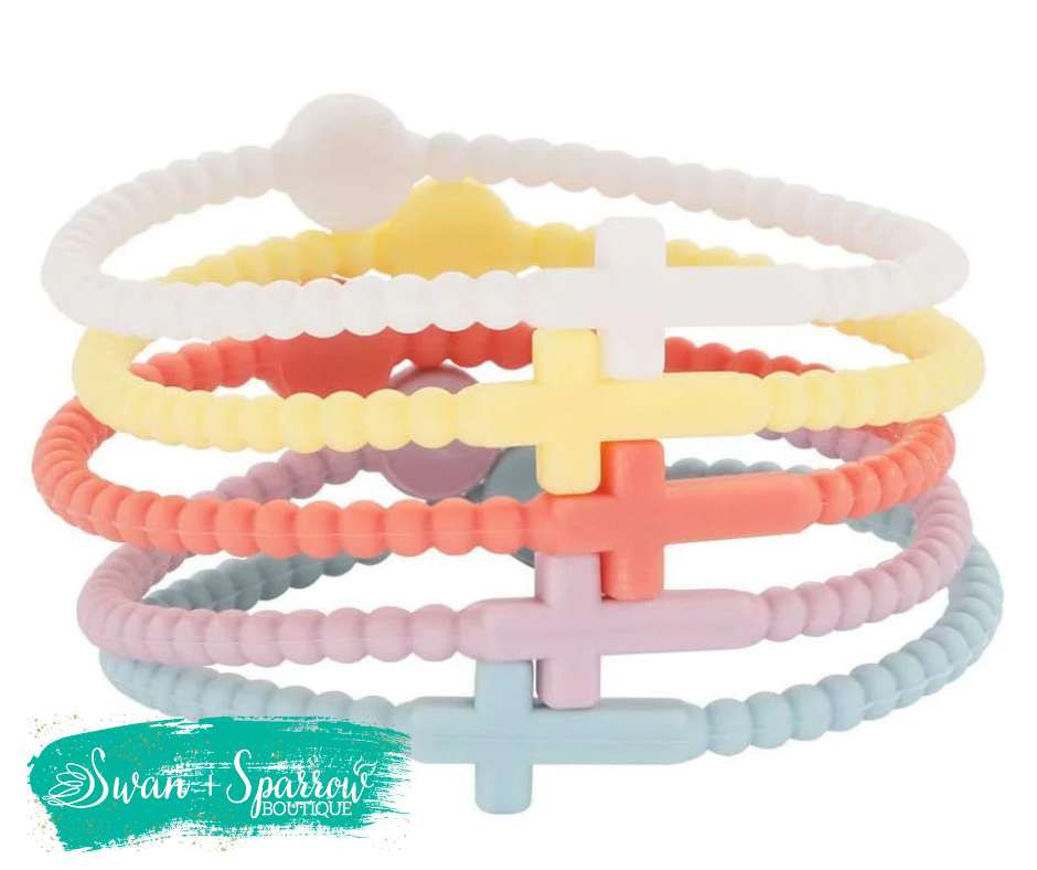 Silicone Cross Bracelets