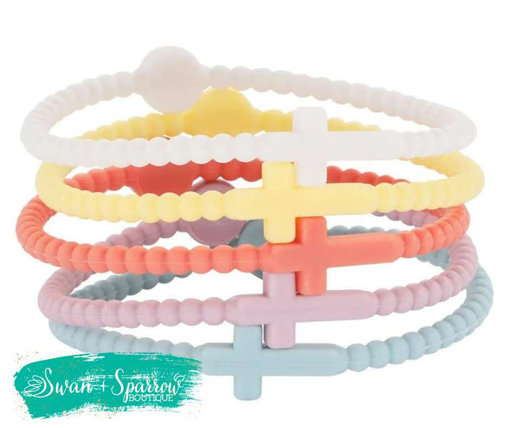 Silicone Cross Bracelets