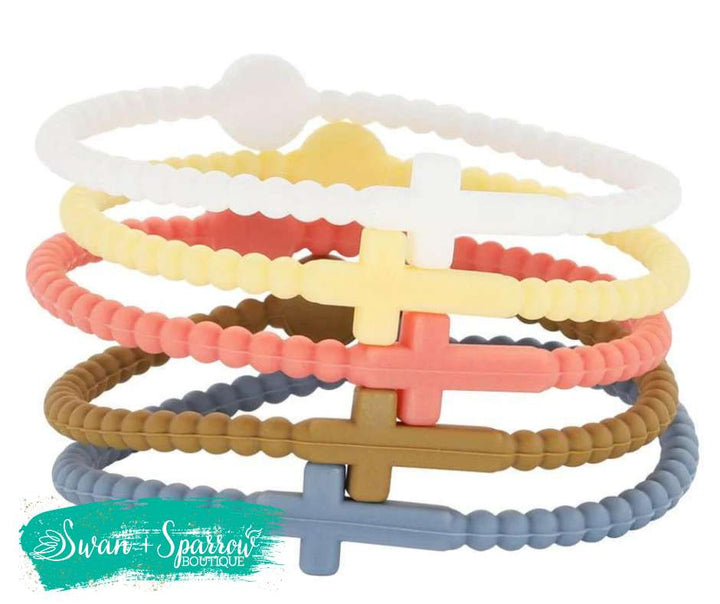 Silicone Cross Bracelets