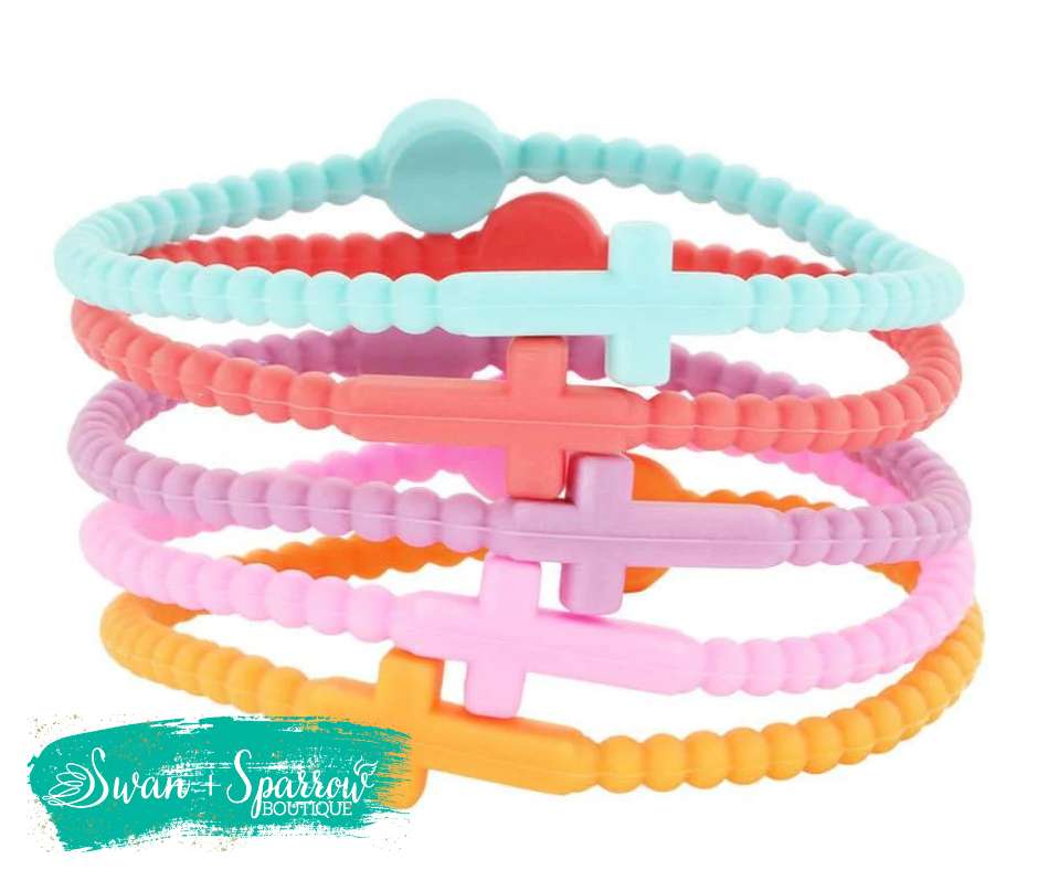 Silicone Cross Bracelets