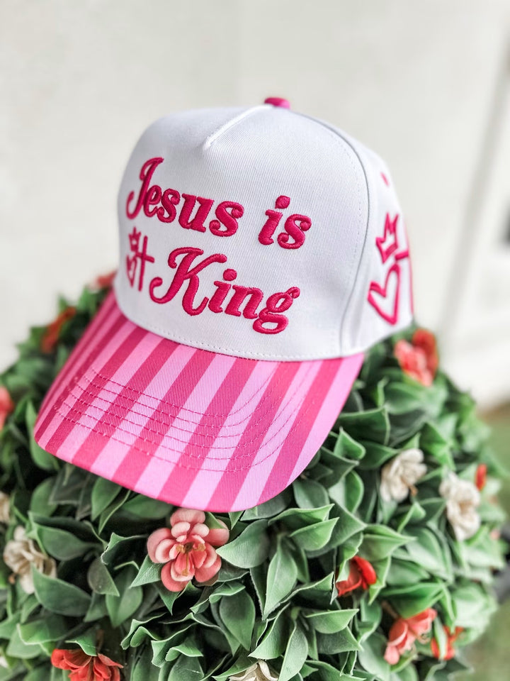 Jesus is King Embroidered Hat