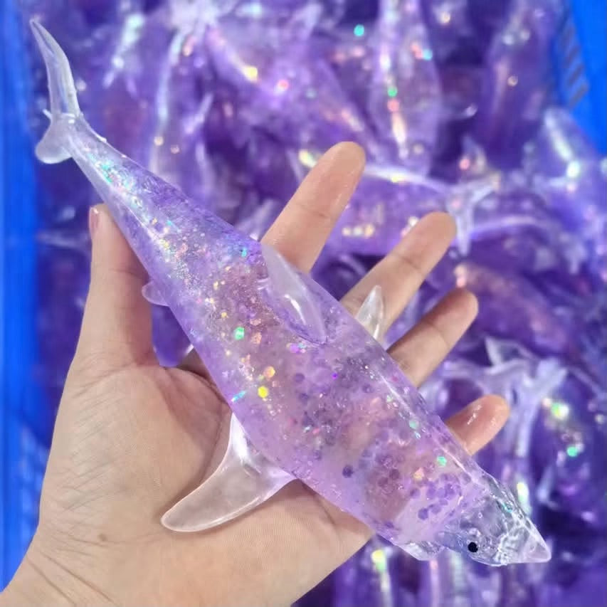 IN STOCK ~ Glitter Shark Squishy