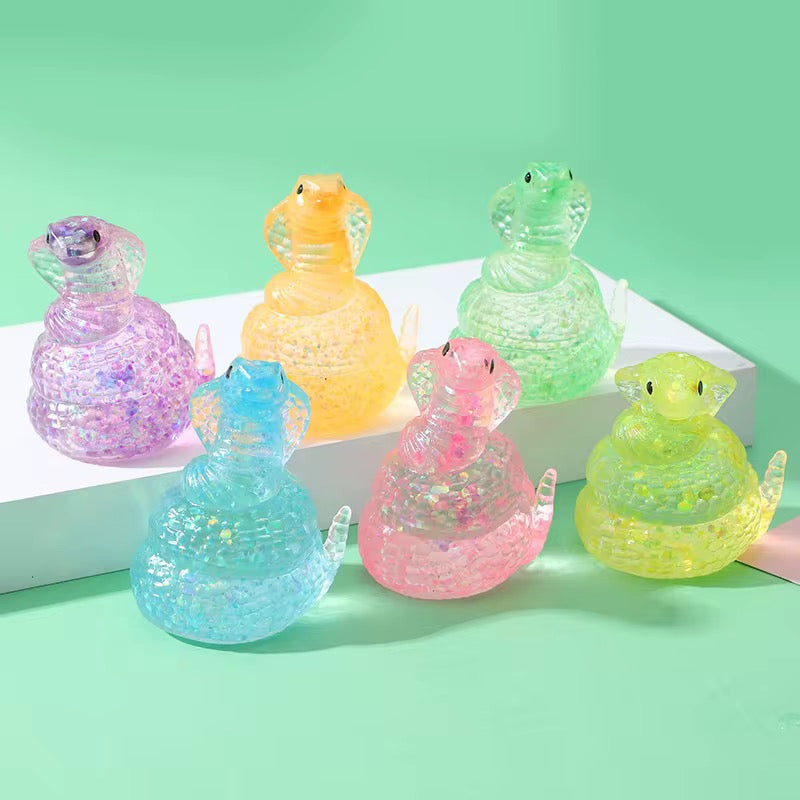 IN STOCK ~ Glitter Snake Squishy