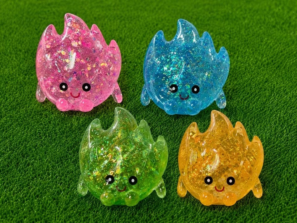 IN STOCK ~ Glitter Fire Embers Squishy