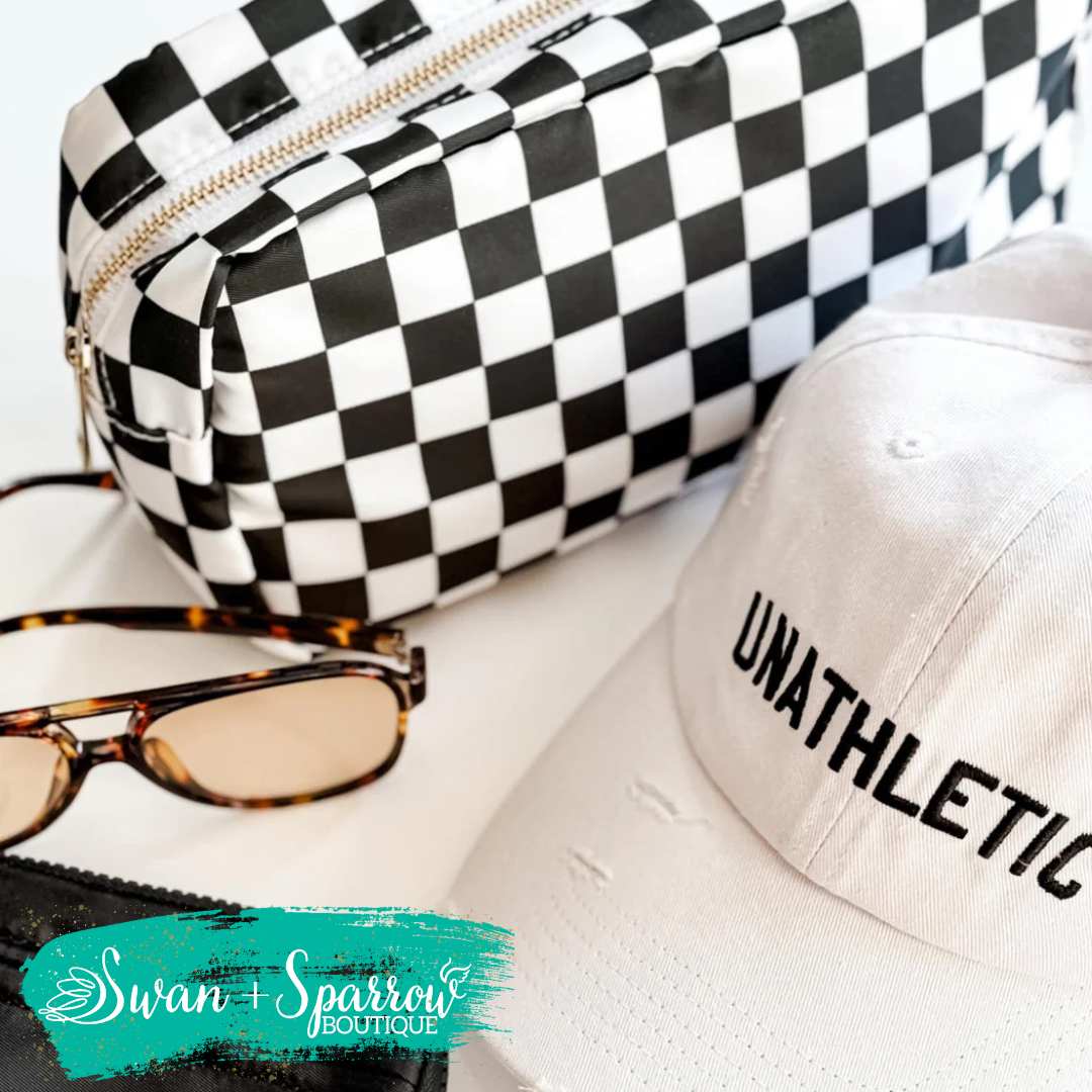Glam Girl Checkered Travel Bags