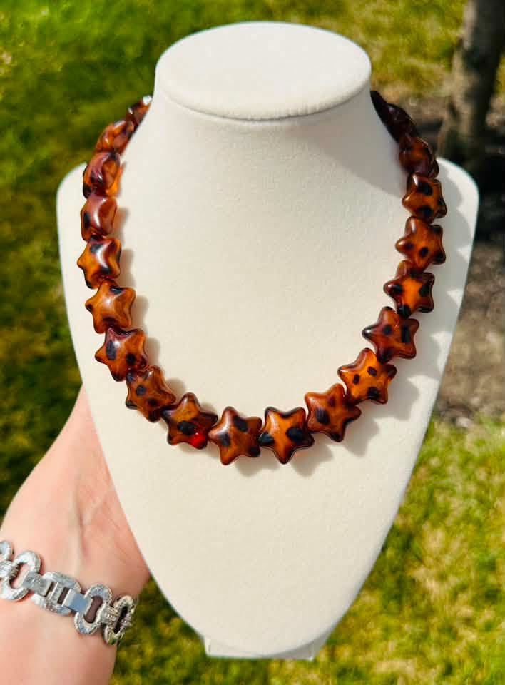 Leopard Luxe Star Necklace
