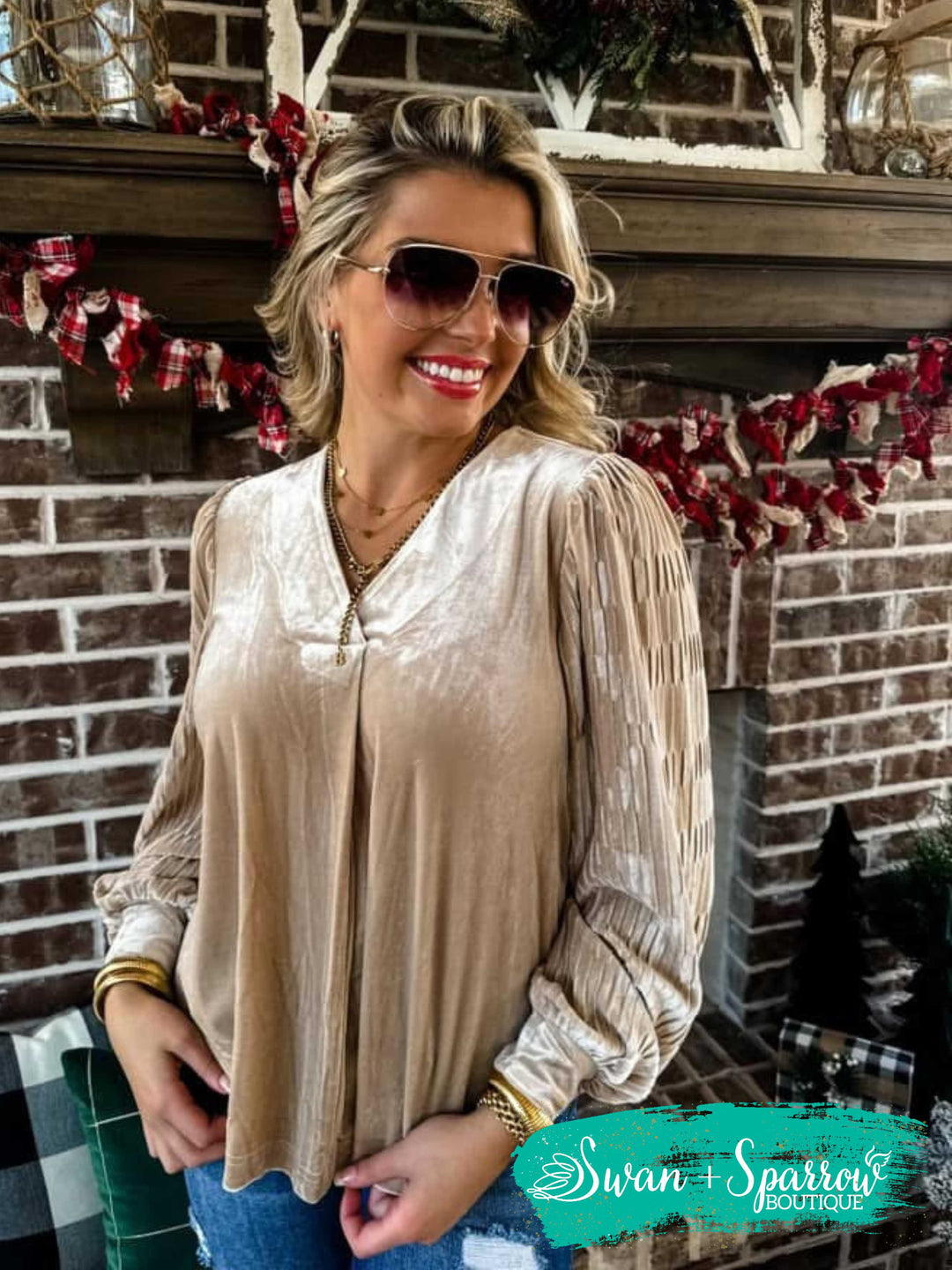 Love Interest Velvet Top