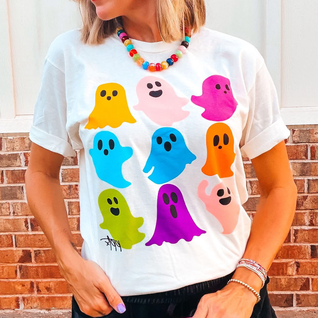 Colorful Ghost Tee