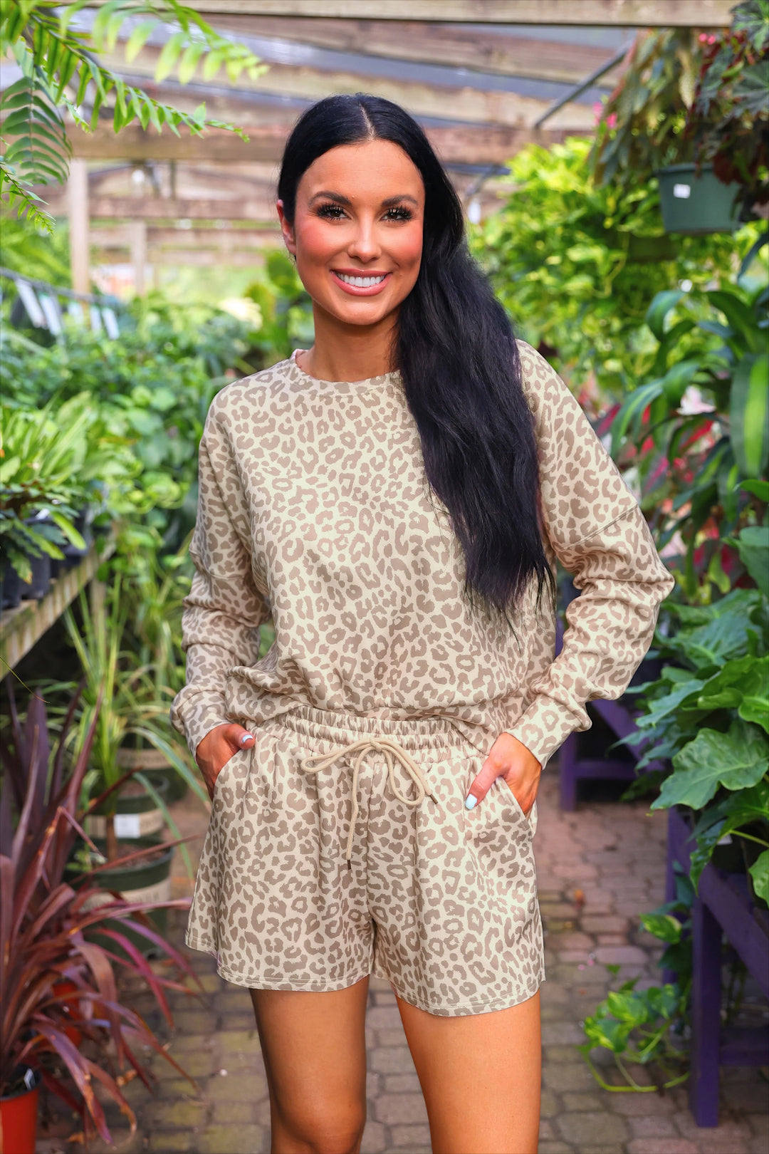 Luna Luxe Pullover Set- Bella Leopard