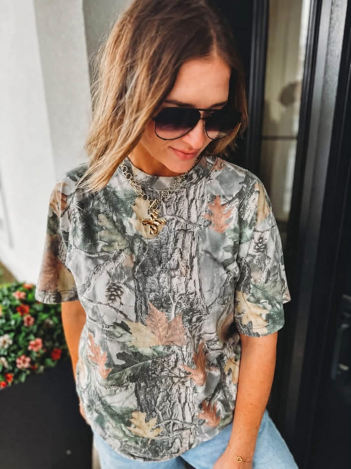 Camo Babe Boxy Tee