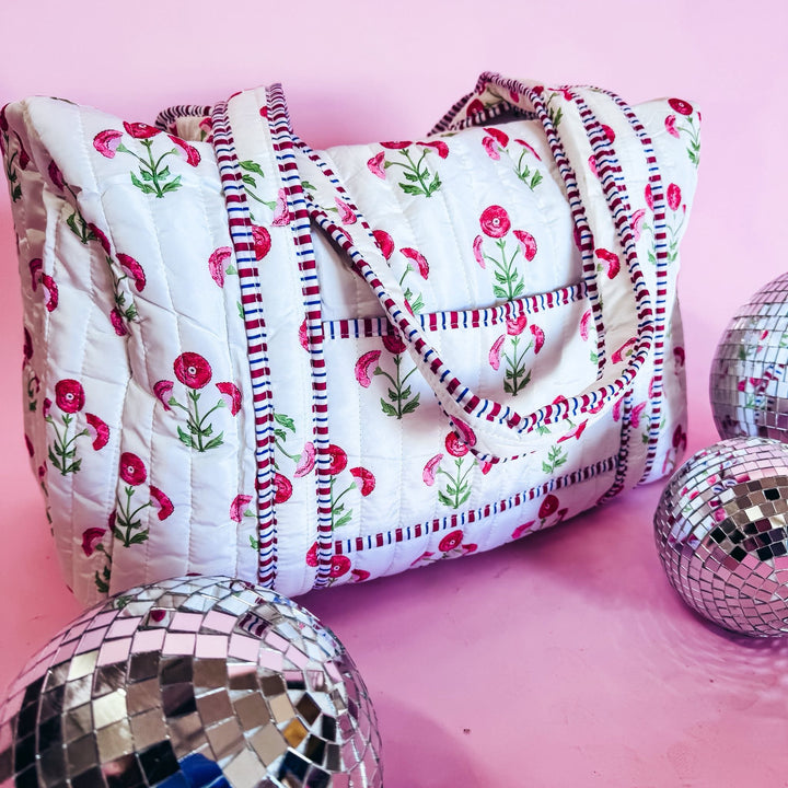 Quilted Duffel Bags ￼