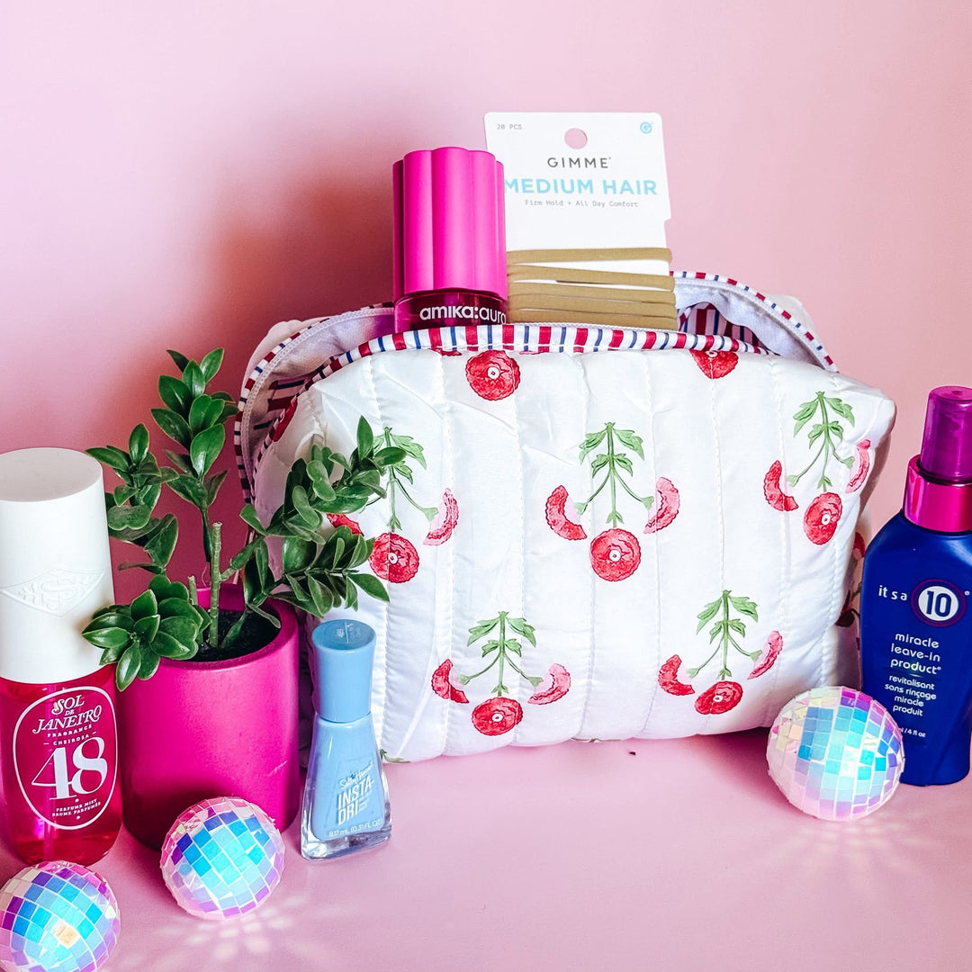 Quilted Makeup/Travel Pouch