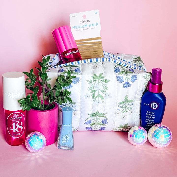 Quilted Makeup/Travel Pouch