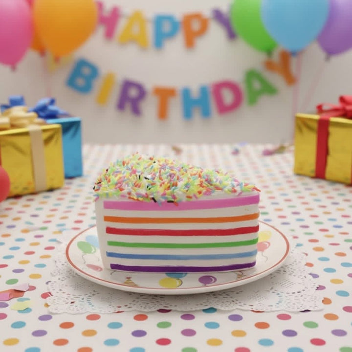 IN STOCK ~ Confetti Rainbow Cake Squishy