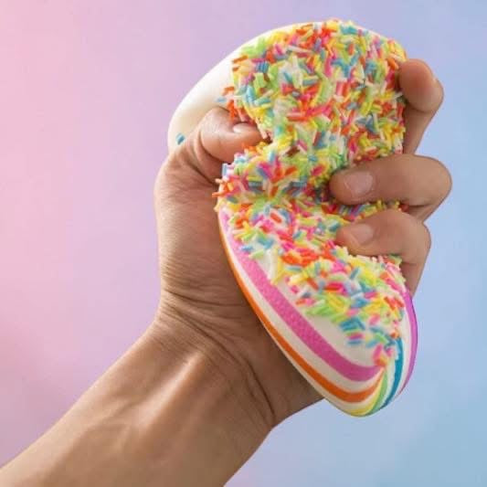 IN STOCK ~ Confetti Rainbow Cake Squishy