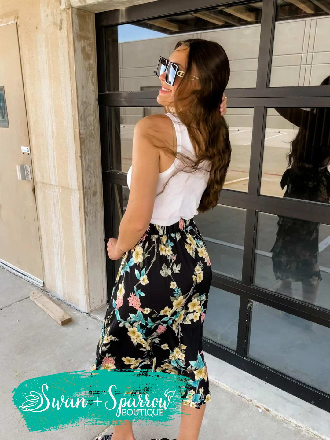 Summer Romance Floral Skirt {Multiple Colors}