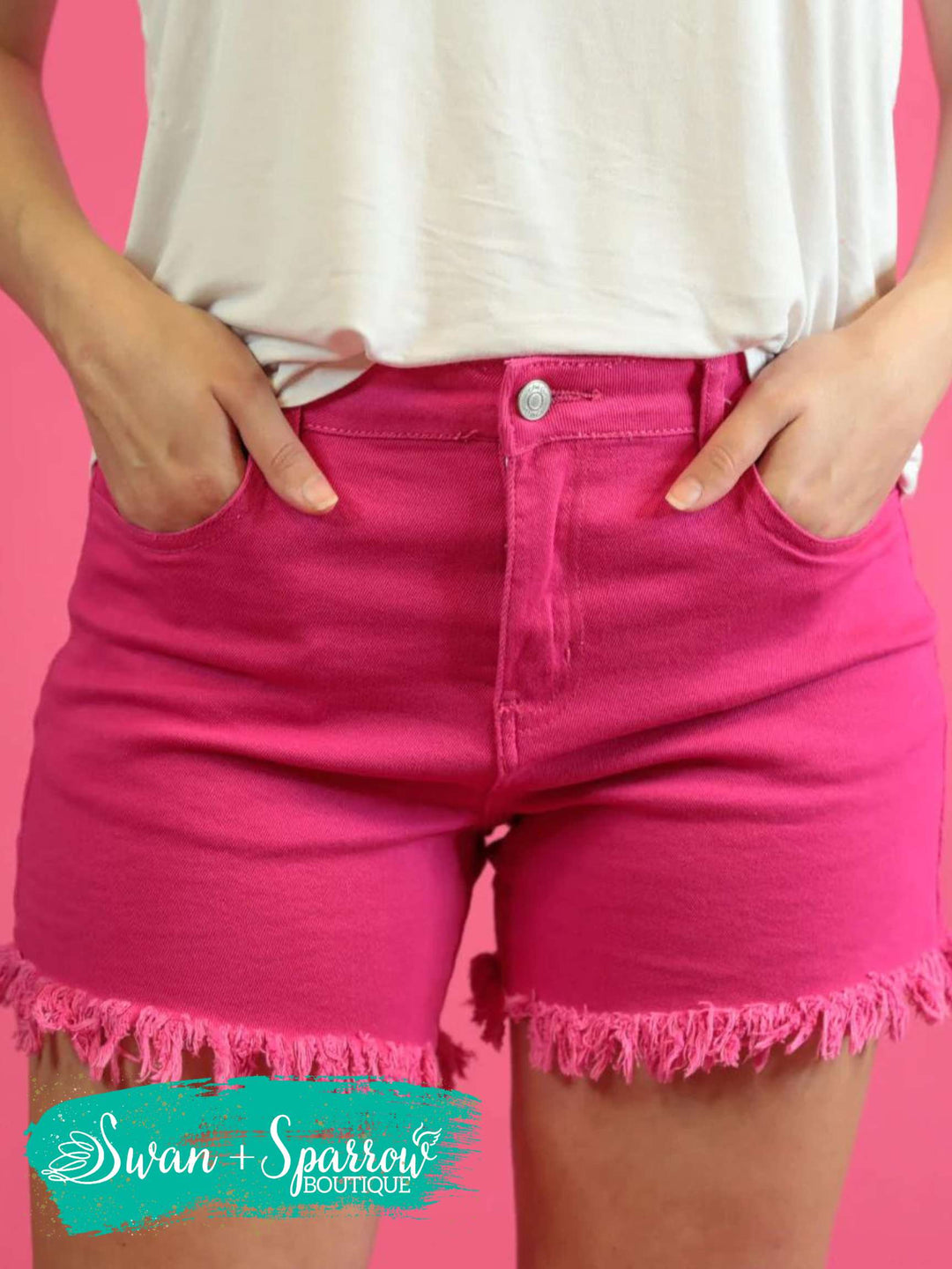 Hope Pink Denim Shorts