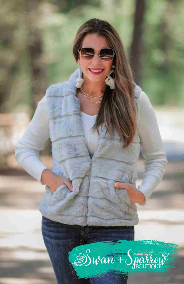 Bunny Slope Faux Fur Vest