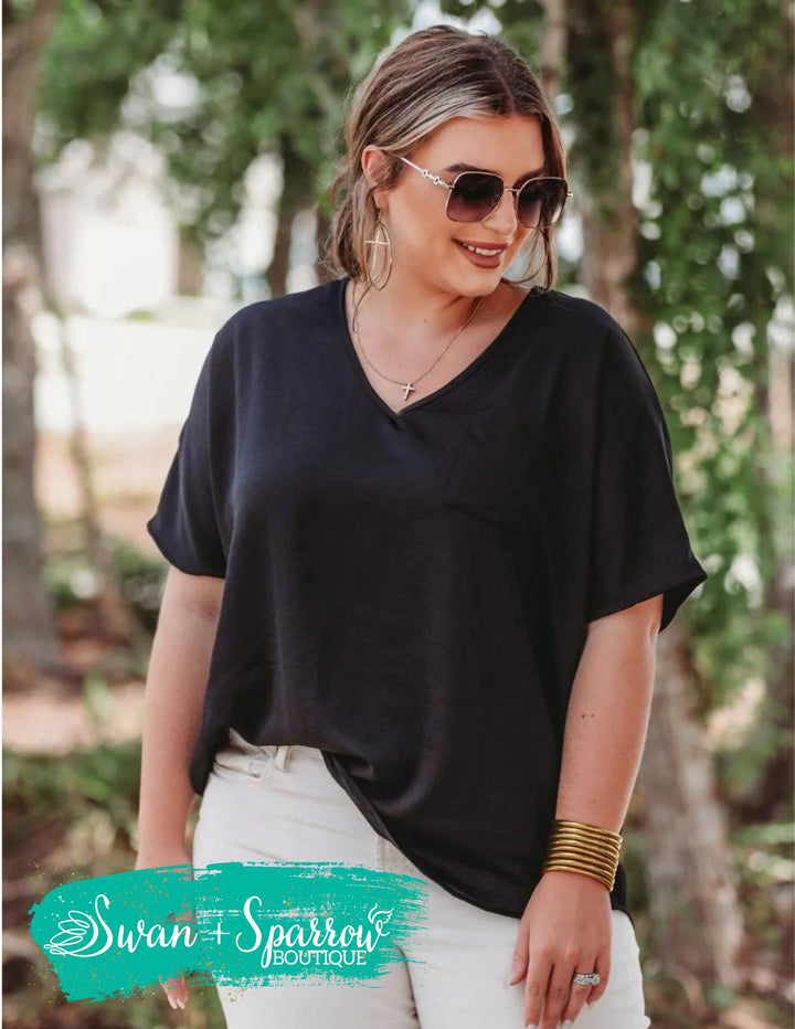 Basic Instincts Pocket Tunic {Multiple Colors Available}