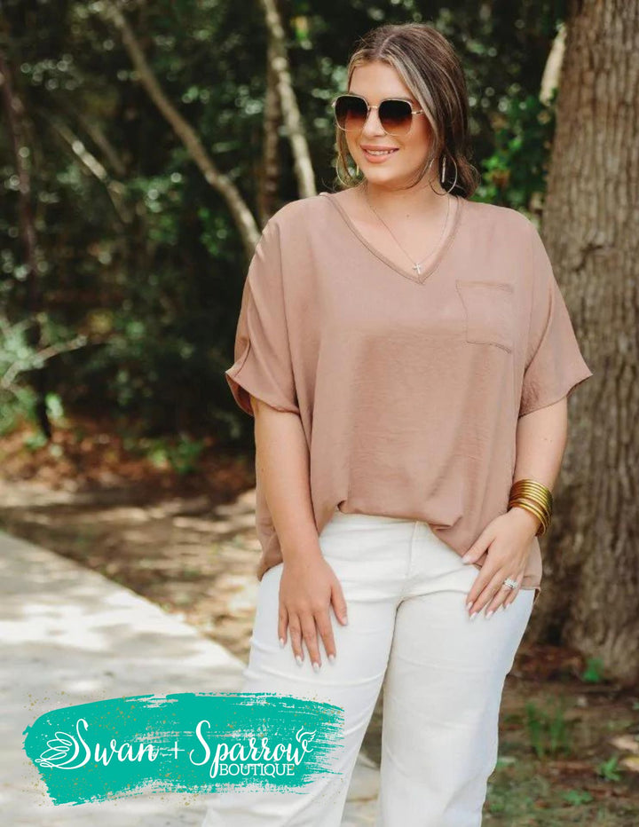 Basic Instincts Pocket Tunic {Multiple Colors Available}