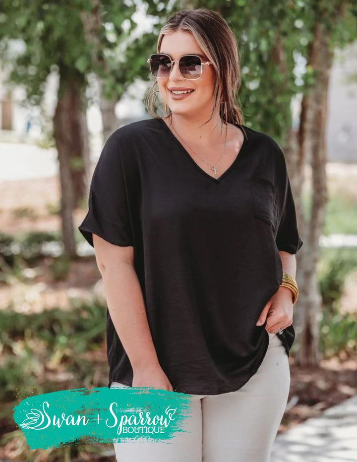 Basic Instincts Pocket Tunic {Multiple Colors Available}