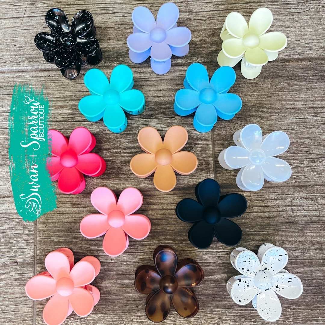 Flower Power Claw Clip