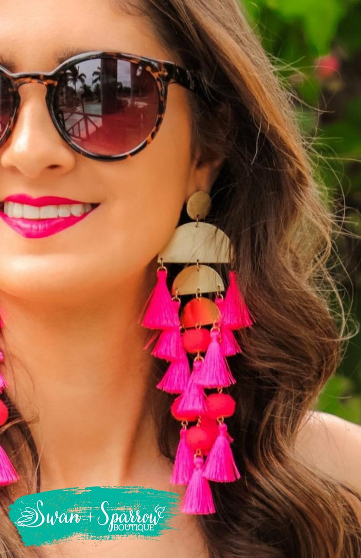 Chandelier Tassel Earrings