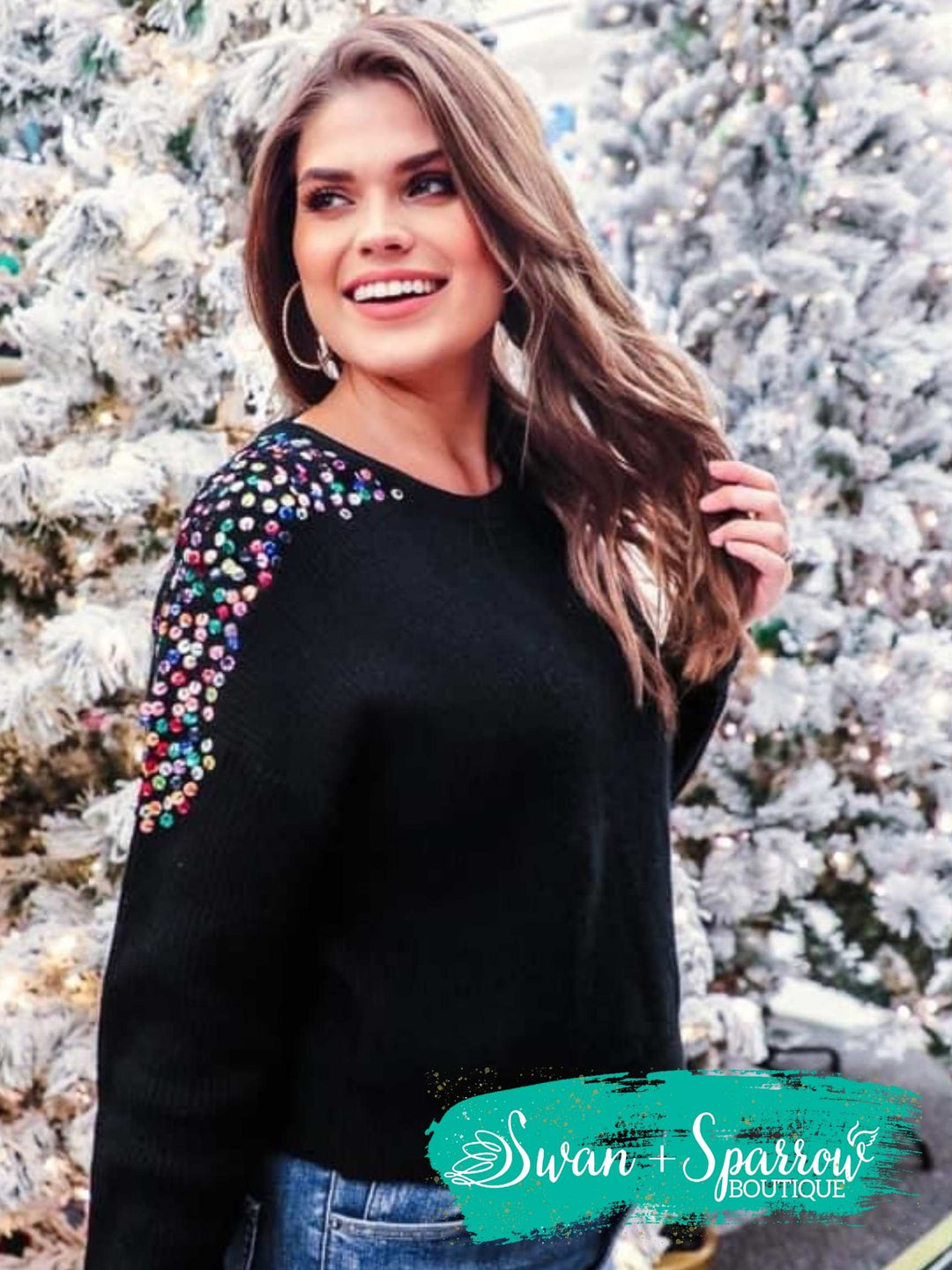 Party Favor Sequin Sweater