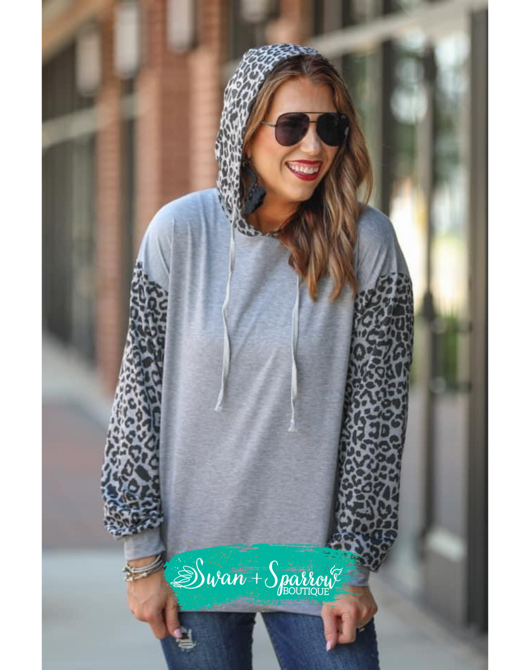 Jordan Leopard Colorblock Hoodie