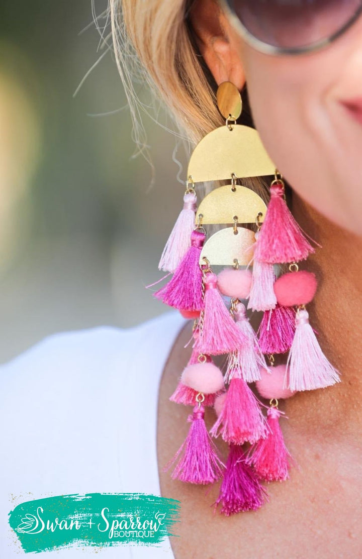 Chandelier Tassel Earrings