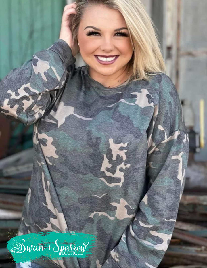 The Comfy Camo Top