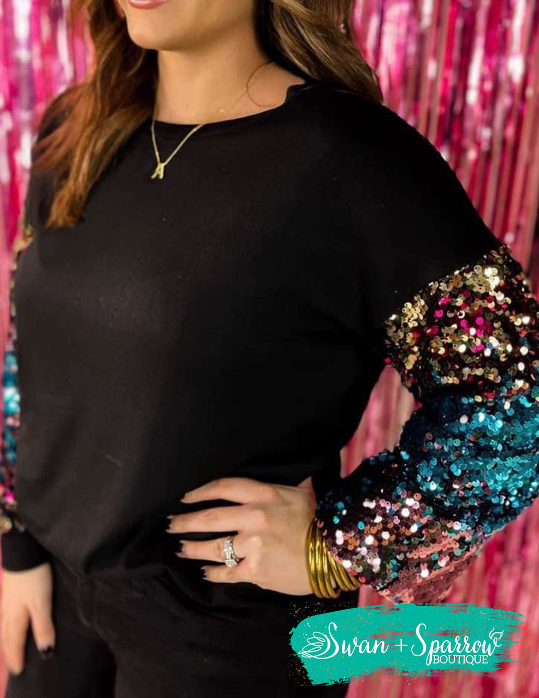 Glam Life Sequin Top