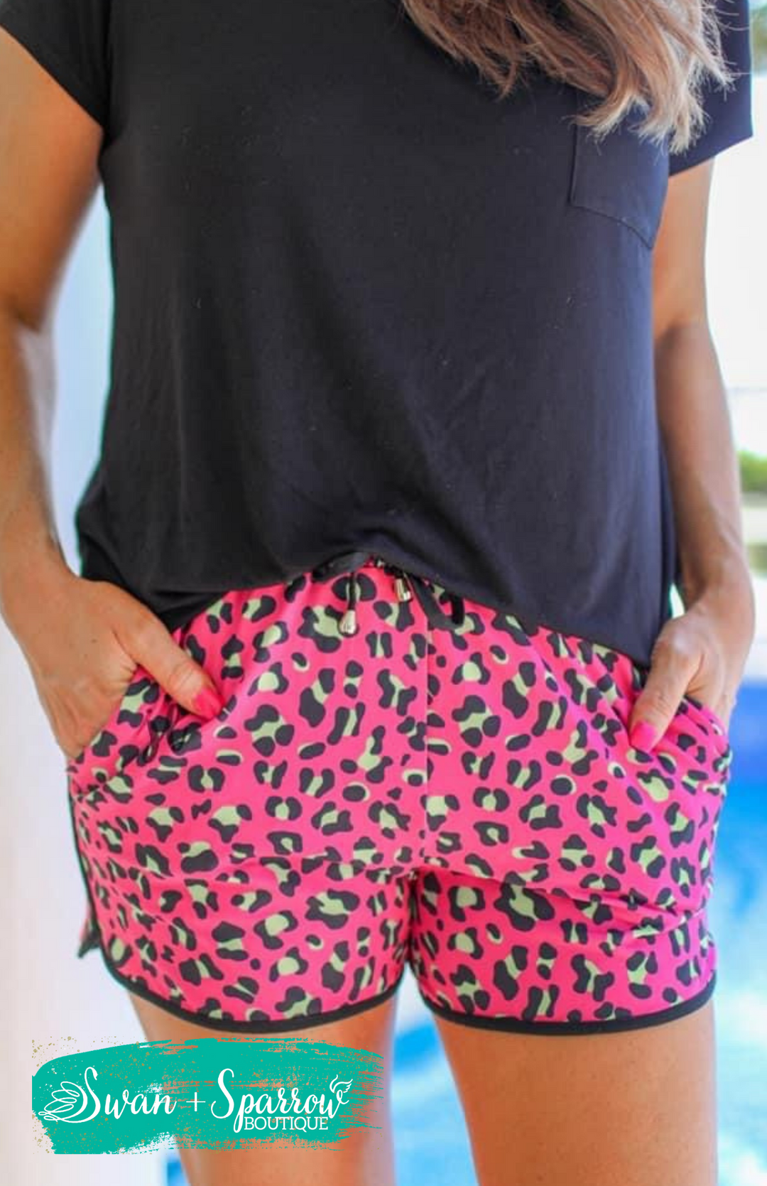 Paisley Pink Leopard Everyday Shorts