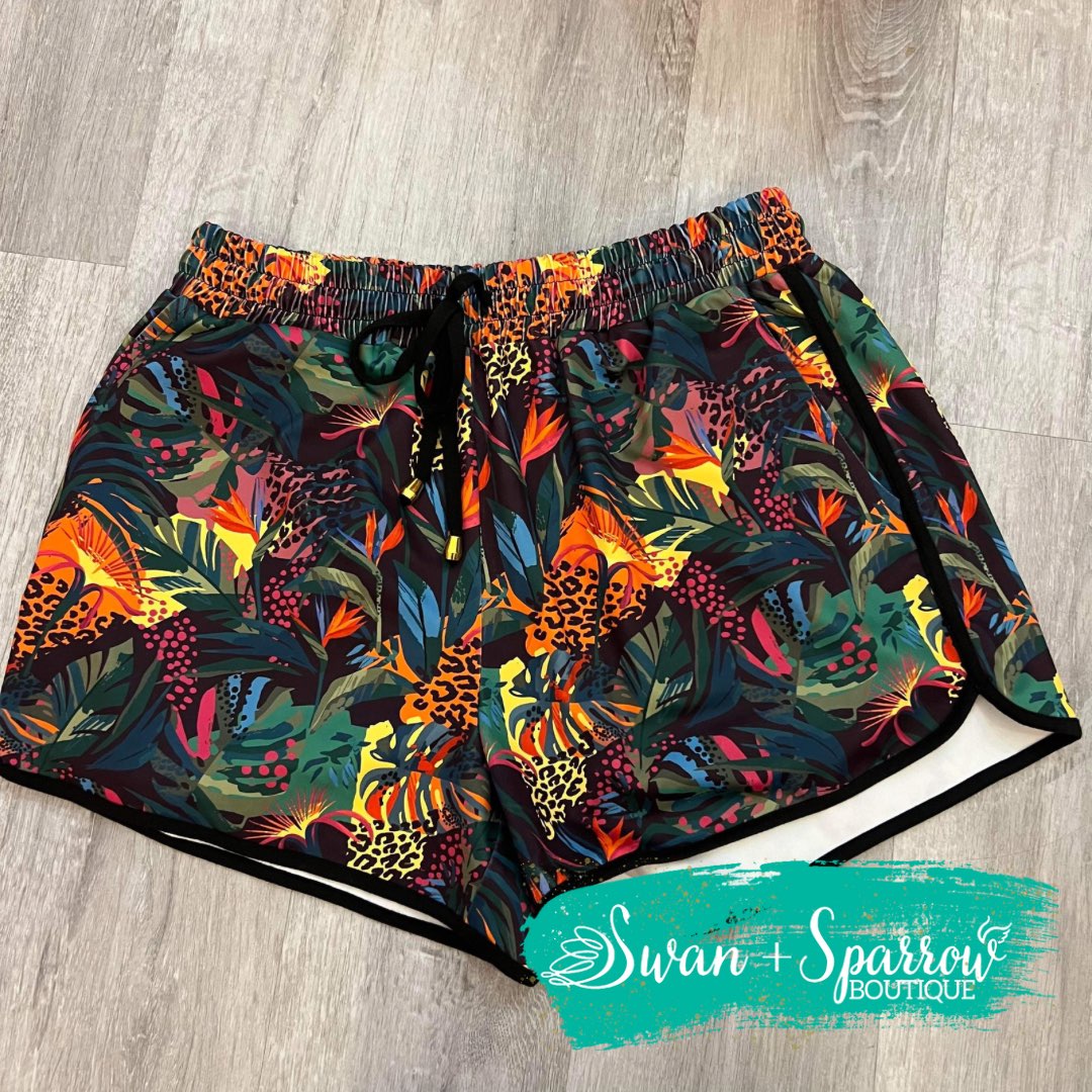 In the Jungle Drawstring Everyday Shorts
