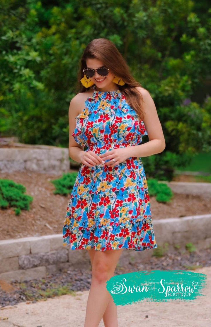 Floral Moment Ruffle Dress