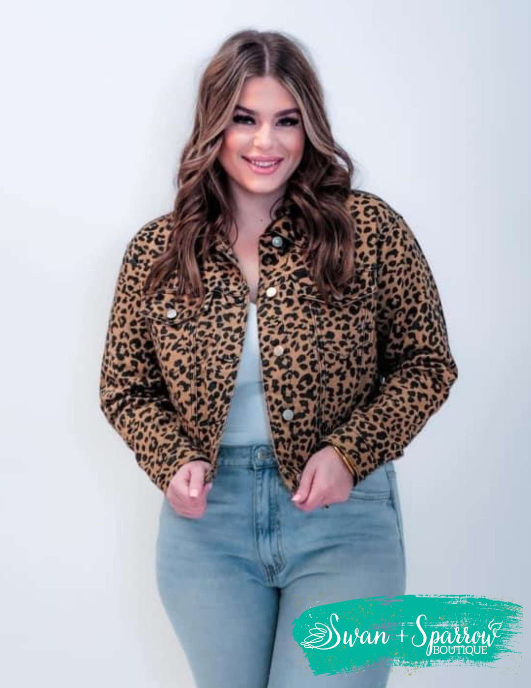 Lennon Leopard Denim Jacket