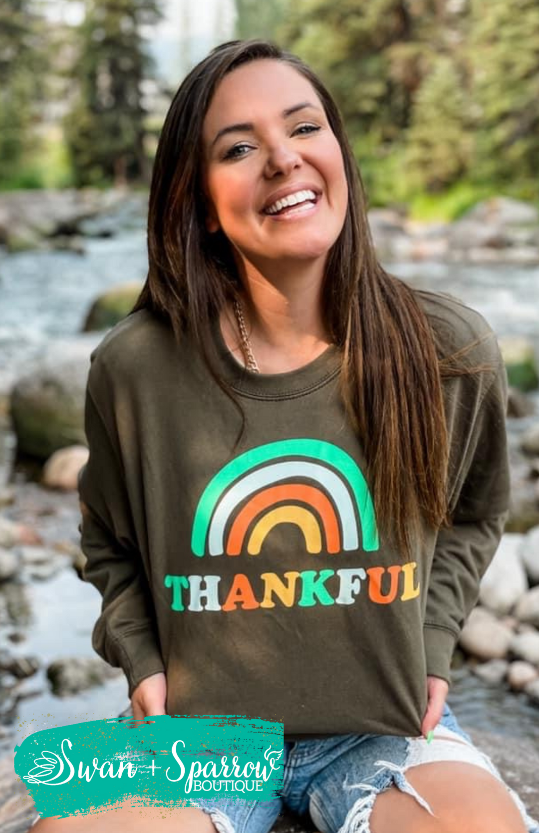 Thankful Rainbow Sweatshirt